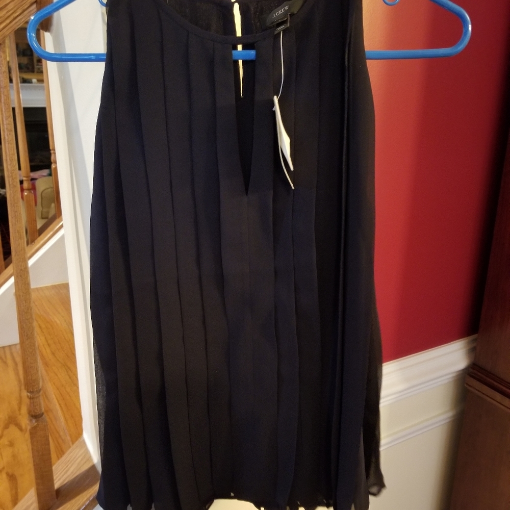 NWT J Crew Pleated Keyhole Front Blouse 16